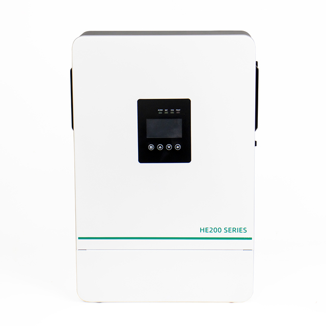 হাইব্রিড সোলার ইনভার্টার গ্রিড বাঁধা বৈদ্যুতিন সংকেতের মেরু বদল HE200-7200 একক ফেজ 48Vdc 240Vac 6.2KW সাদা
